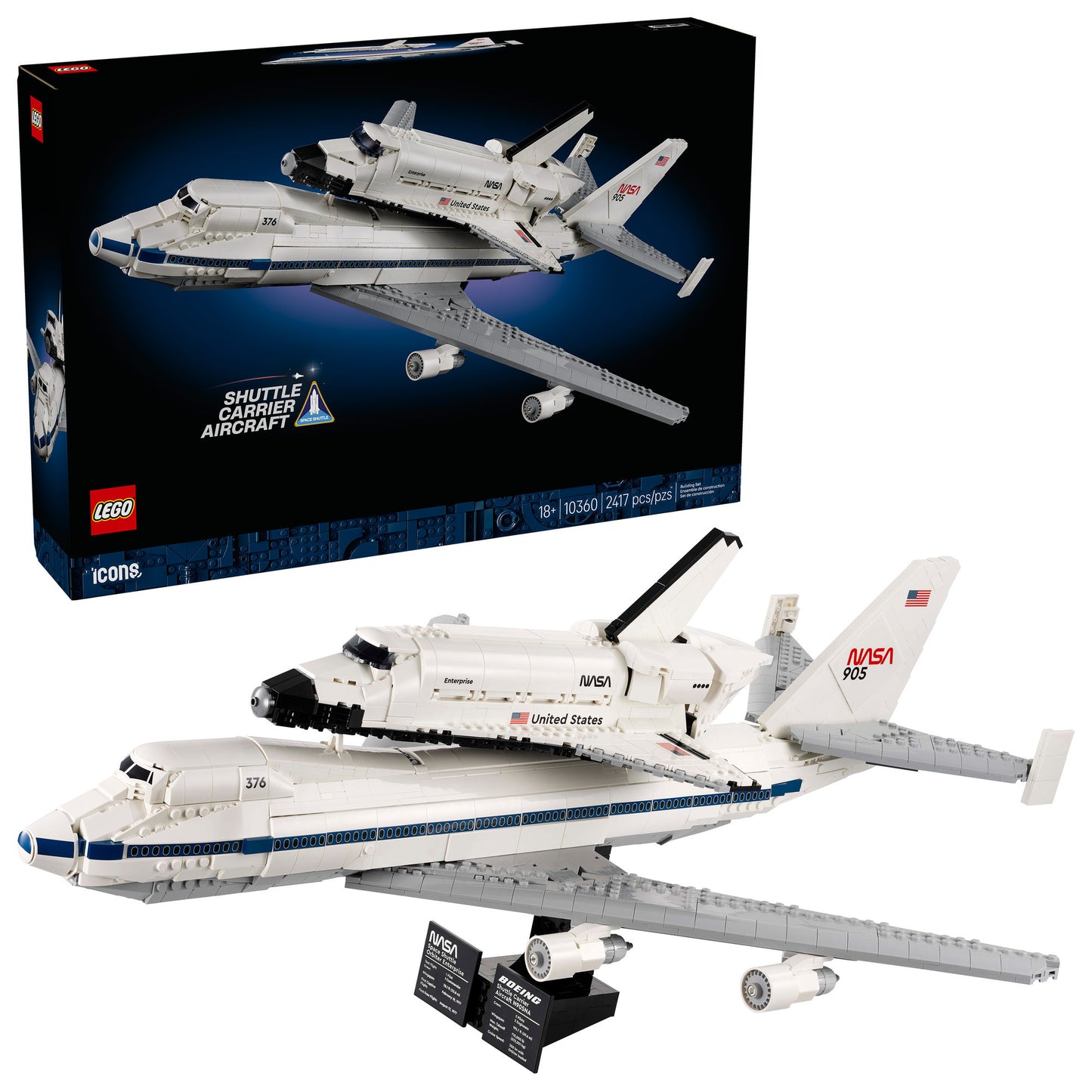 Lego Icons – Bauspielzeug für Shuttle-Flugzeuge (10360)