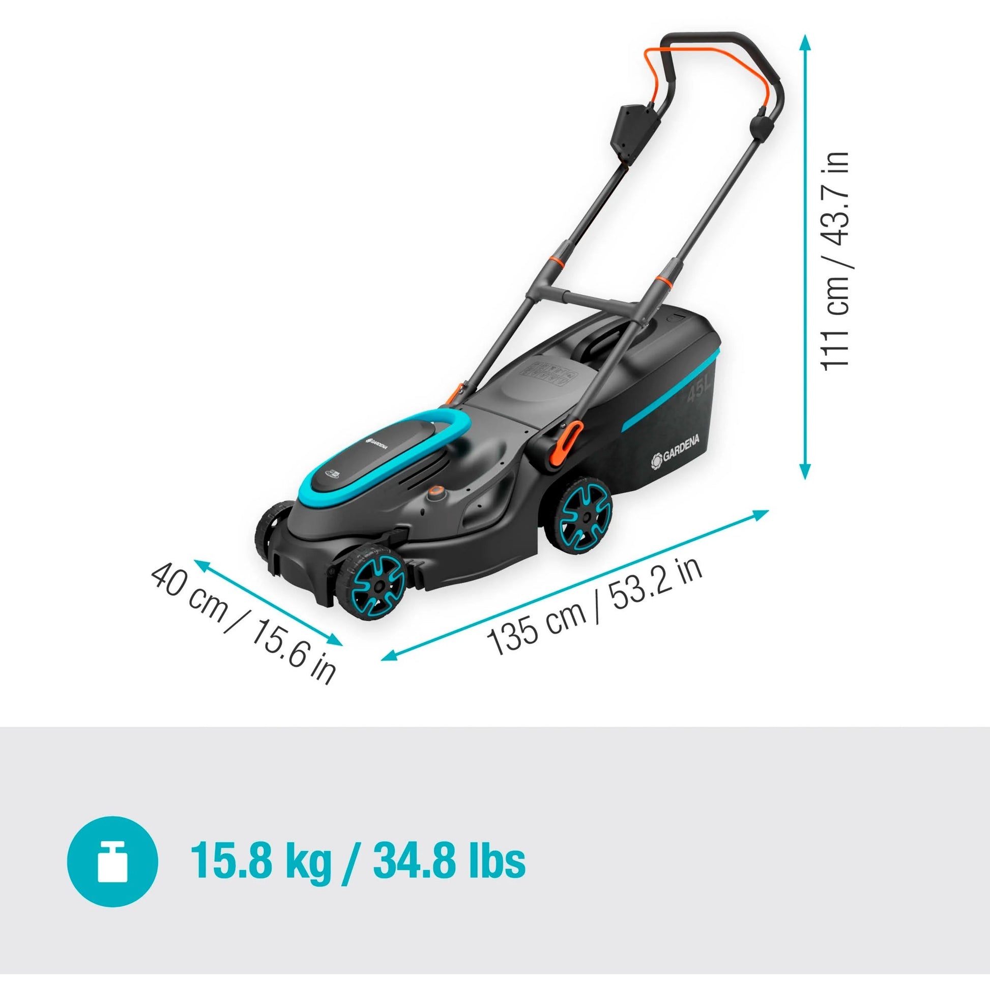 Gardena Accugrashaaier Powermax 37 36V P4A Set