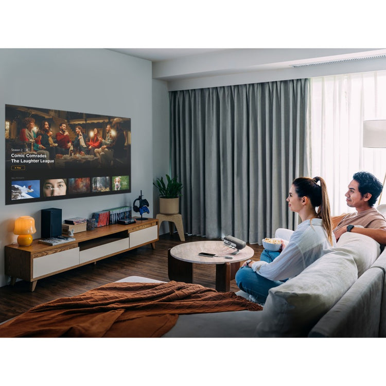 Viewsonic tragbarer LED-Projektor mit Harman-Kardon-Lautsprechern (schwarz, HDMI, Audio)