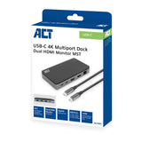 ACT-Konnektivität USB-C 4K MST Docking Station - afbeelding 3