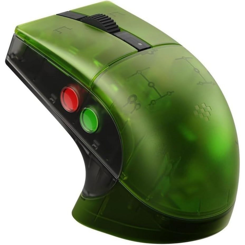 8bitdo Retro R8 Maus – Xbox Edition (grün, 50 – 26000 dpi, Bluetooth USB-C 2,4 GHz)