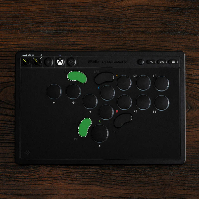 8bitdo Arcade-Controller für Xbox (schwarz, 2,4 GHz USB, Xbox Series X|s, Xbox One, PC)