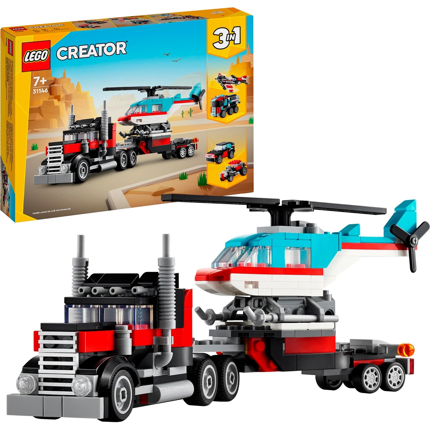 LEGO LEGO Creator 31146 LKW mit Hubschrauber