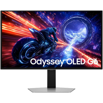 Samsung Odyssey OLED G6 G60SF 27 Gaming-Monitor (Silber, 2x HDMI, DisplayPort, 2x USB-A, USB-B, 500 Hz)