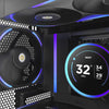 Nzxt f120x RGB-Gehäuselüfter (schwarz, 120 x 120 x 30 mm, PWM)