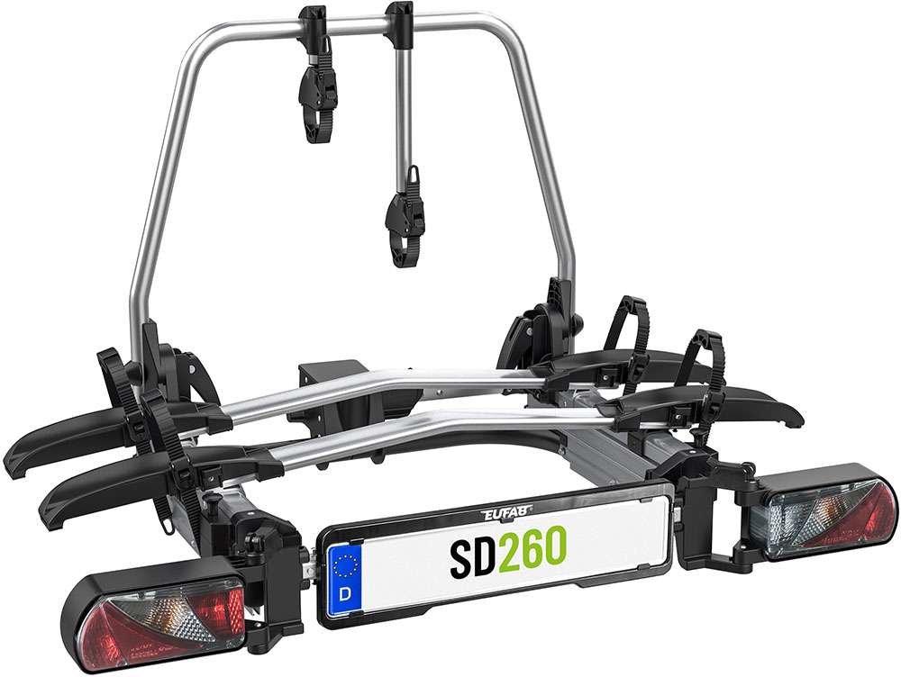 Eufab SD260 Gullwing-Anhängerkupplungs-Fahrradträger