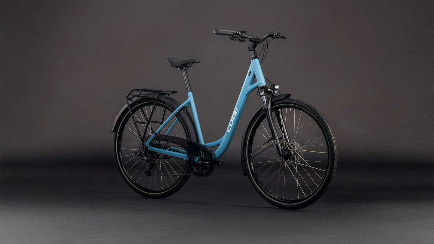 Cube Touring One Bluebird'n'Grey, einfacher Einstieg