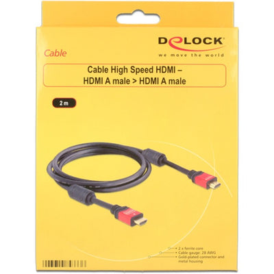 Delock Hochgeschwindigkeit HDMI - HDMI A MALE> HDMI A MALE