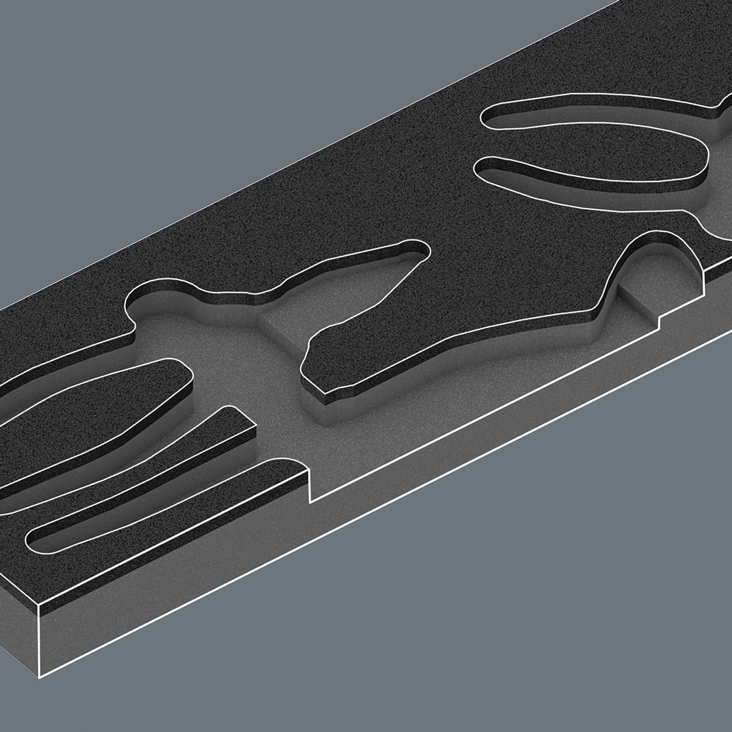 Wera 9780 Schaumeinsatz mit Knipex Tangen SE