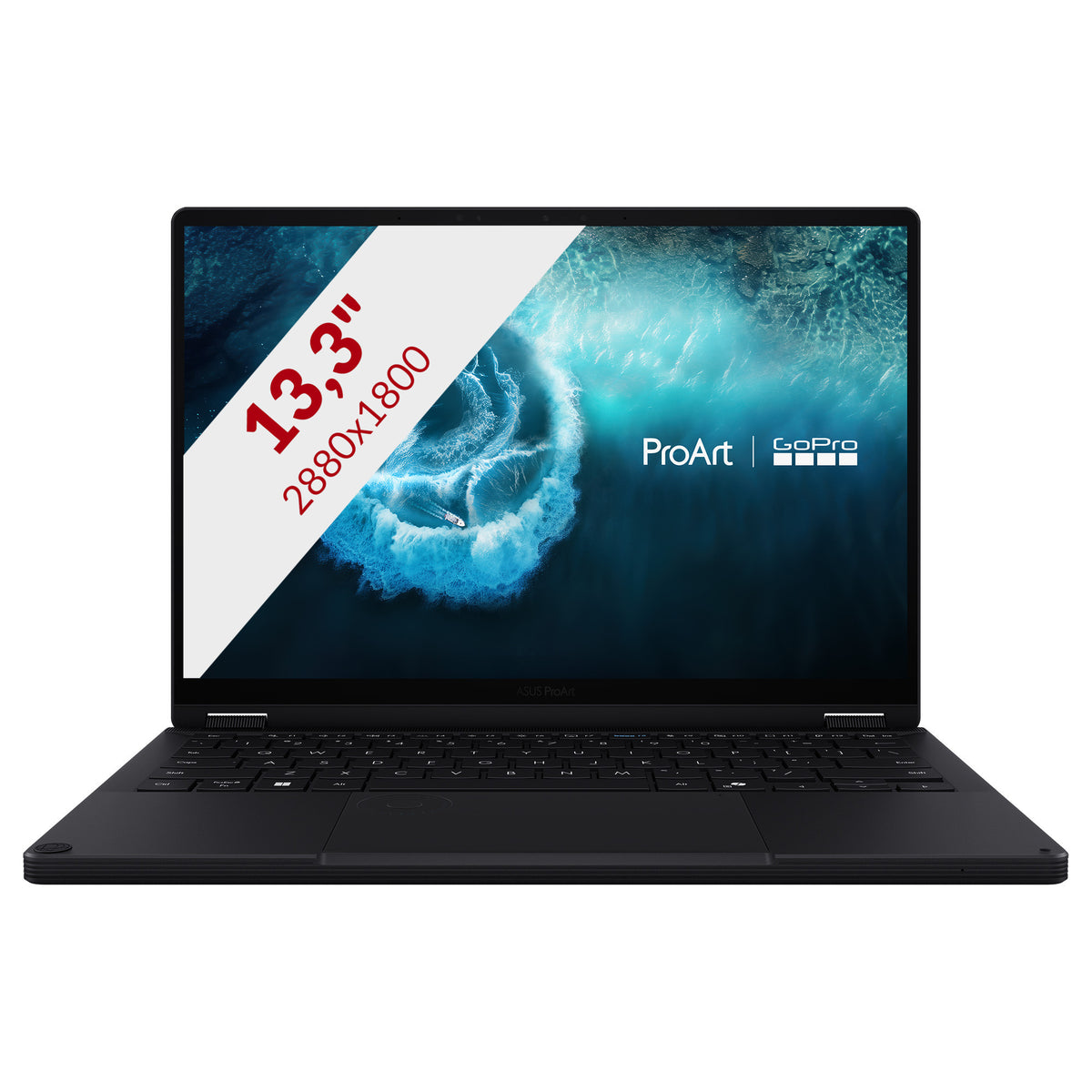 Asus proart gopro edition px13 hn7306eac-lx089x 13,3 copilot+ 2-in-1-laptop (schwarz | ryzen al max+ 395 | radeon 8060s | 128 GB | 2 TB SSD | touch)