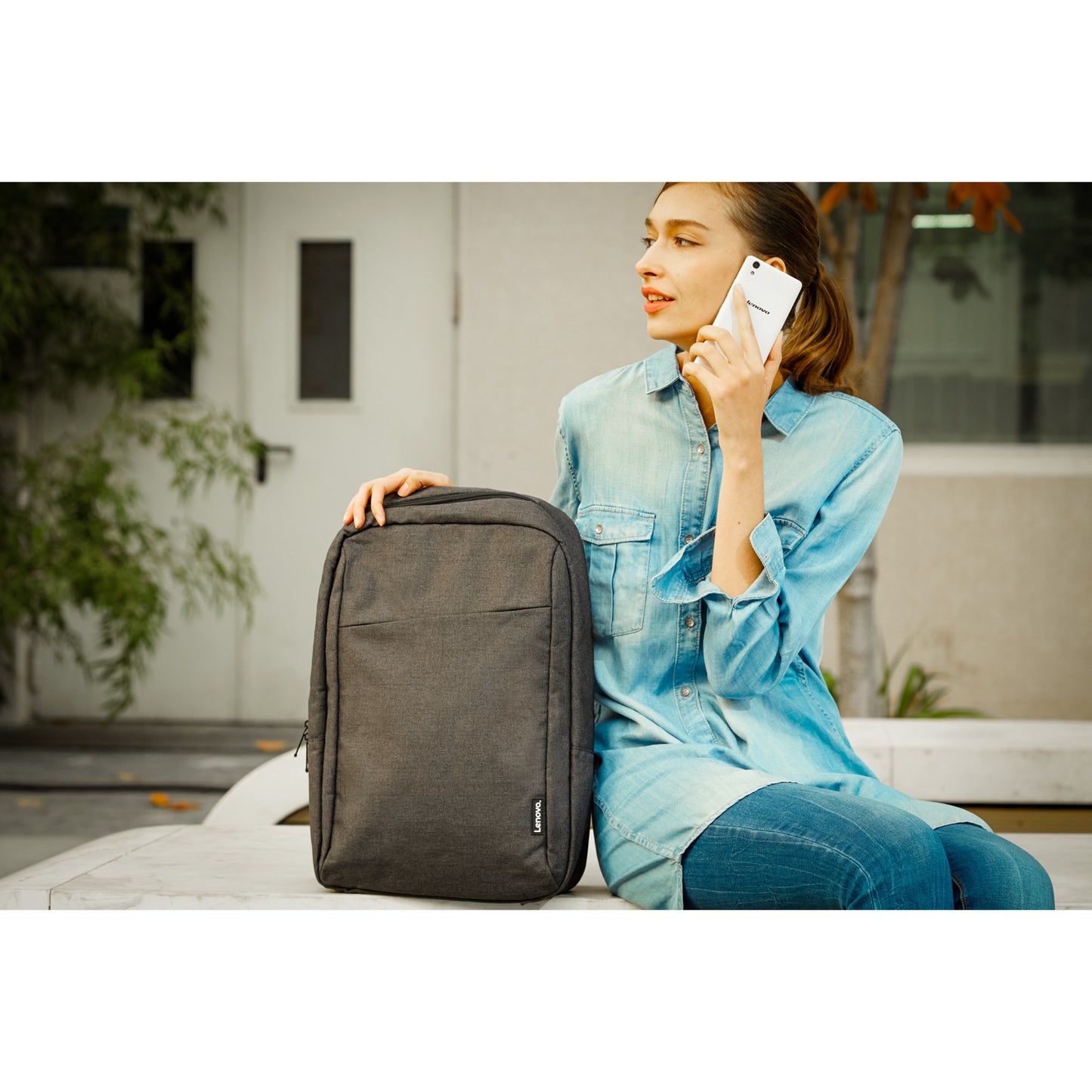Lenovo 16-Zoll praktischer Freizeit-Laptop-Rucksack B210 (Schwarz)