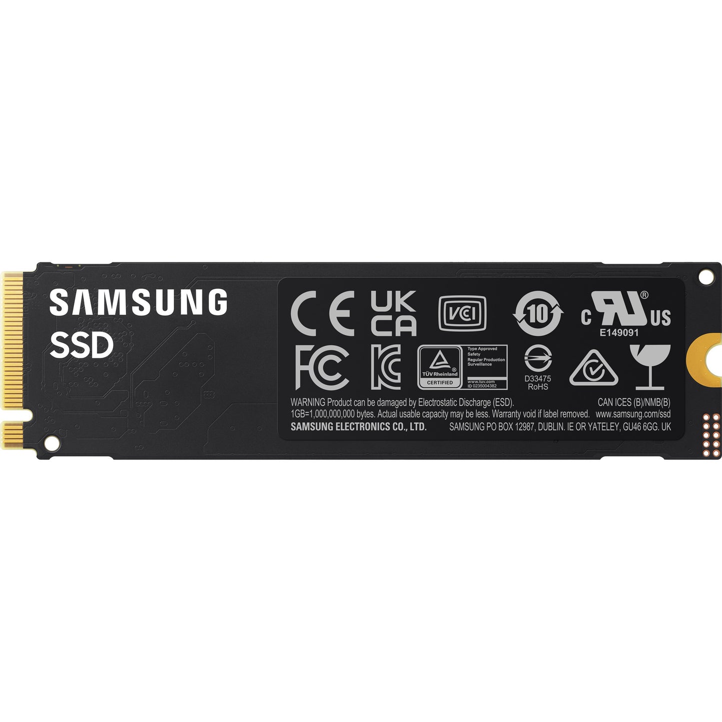 Samsung 990 1 TB SSD (mz-v9v1t0bw, PCIe Gen 4.0 x4, NVME 2.0)