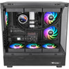 Thermaltake CT120 EX Reverse Arbb Sync PC-Lüfter (3-Fan-Pack) Gehäuselüfter (schwarz, 3 Stück, 120 x 120 x 25 mm, PWM)