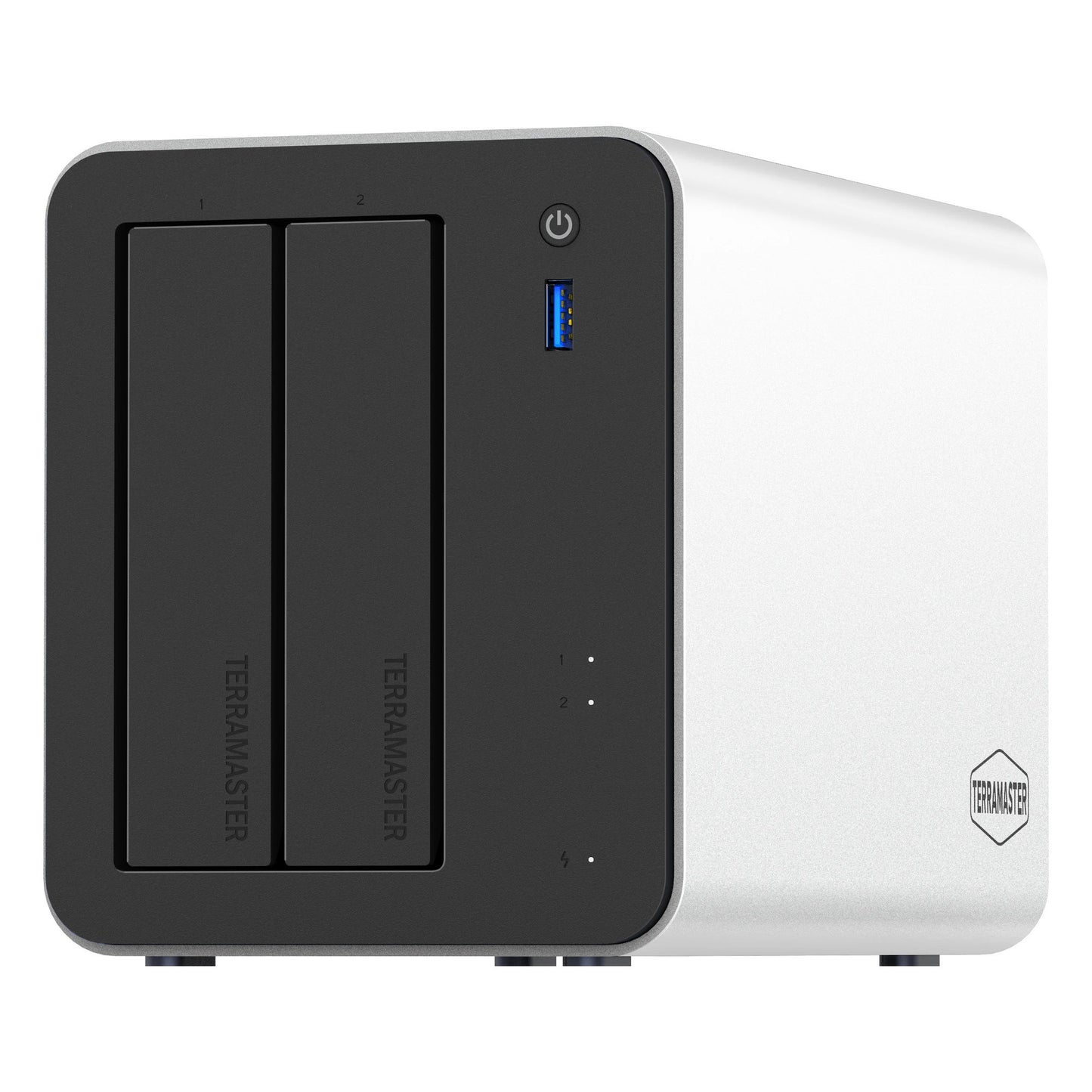 Terramaster f2-425 plus NAS (weiß, 2x 5GBe, HDMI, USB)