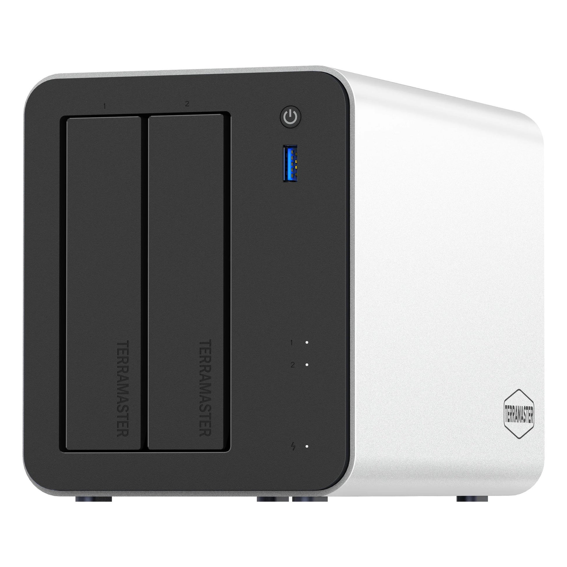 Terramaster f2-425 plus NAS (weiß, 2x 5GBe, HDMI, USB)