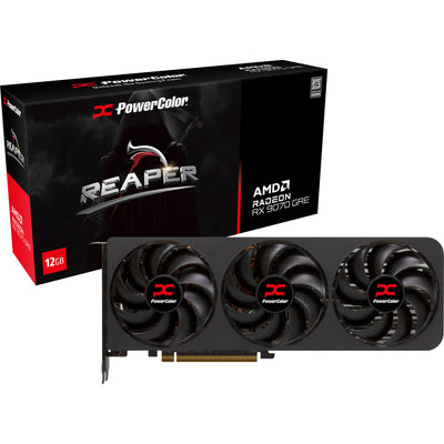 Powercolor Radeon RX 9070 Gre Reaper 12GB GDDR6 Grafikkarte (schwarz, RDNA4, 3x Display Port, 1x HDMI 2.1)