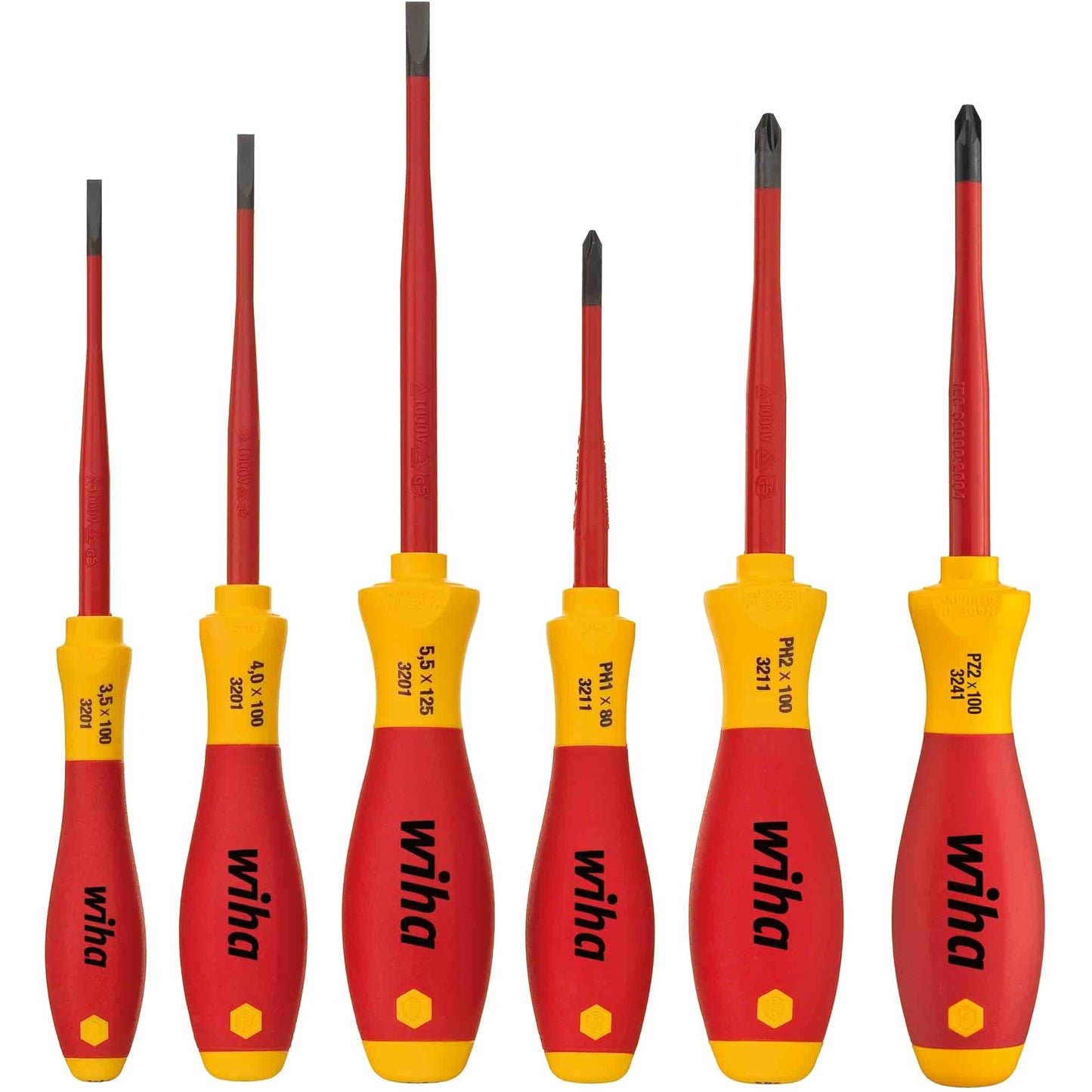 WIHA -Schraubendreher Set Softfinish Electric Slimfix