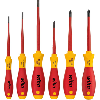 WIHA -Schraubendreher Set Softfinish Electric Slimfix