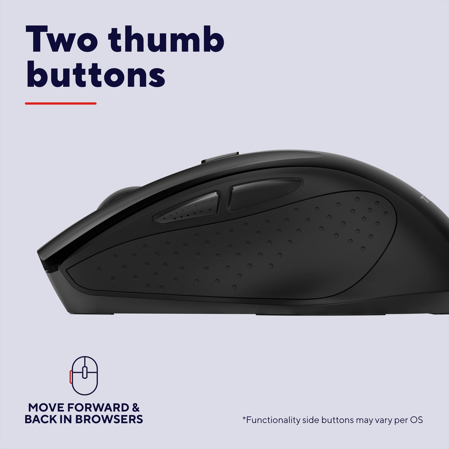 Trust Nito Silent Wireless Mouse (schwarz, 800–2.200 dpi)