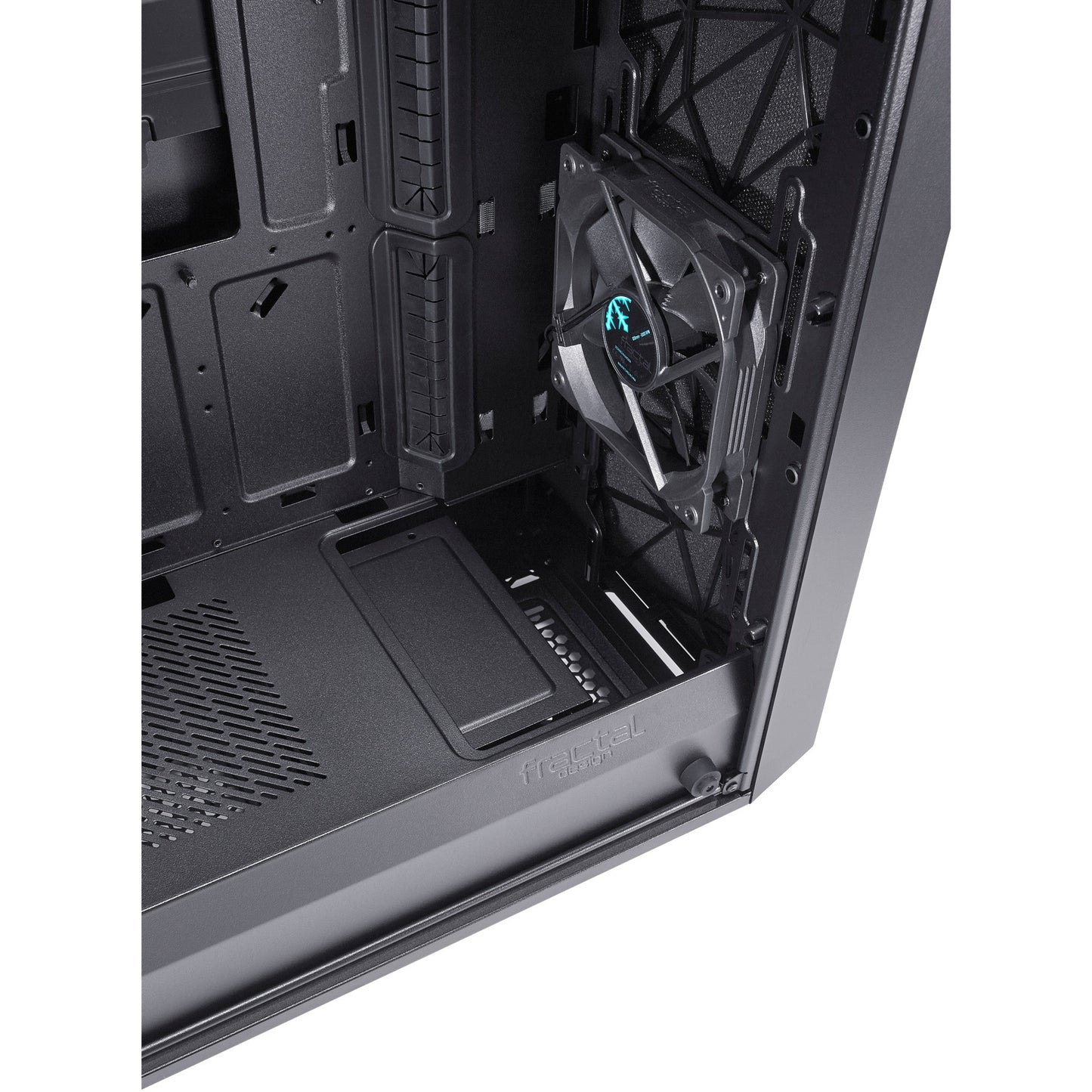 Fraktales Design meshify c dunkle getemperte Glas