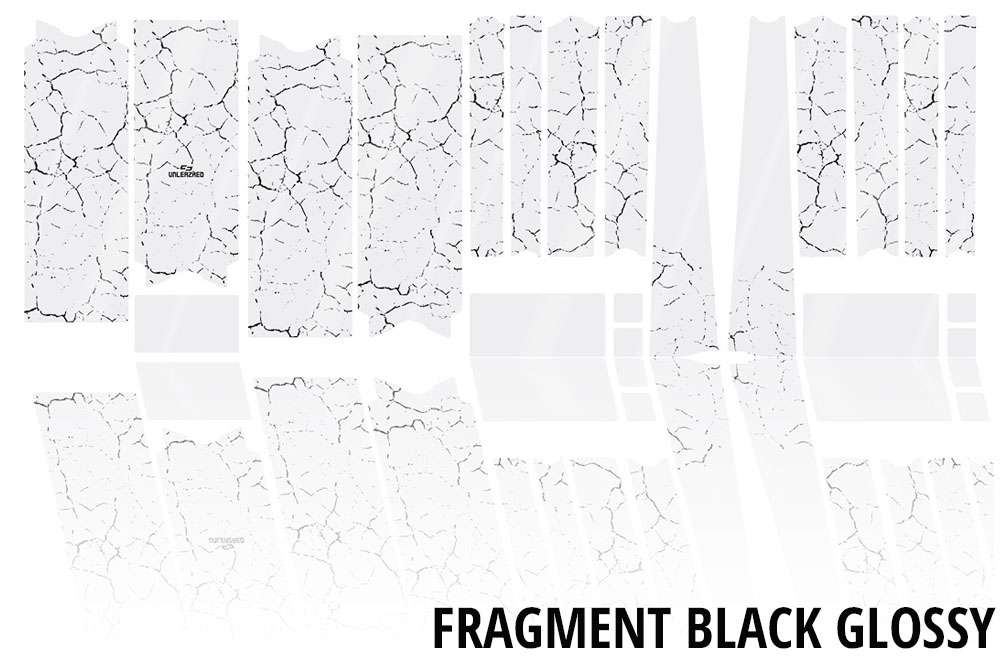 Unleazhed Unscratch – Rahmenschutzfolie Gravel Bike BPG01 Fragment Schwarz