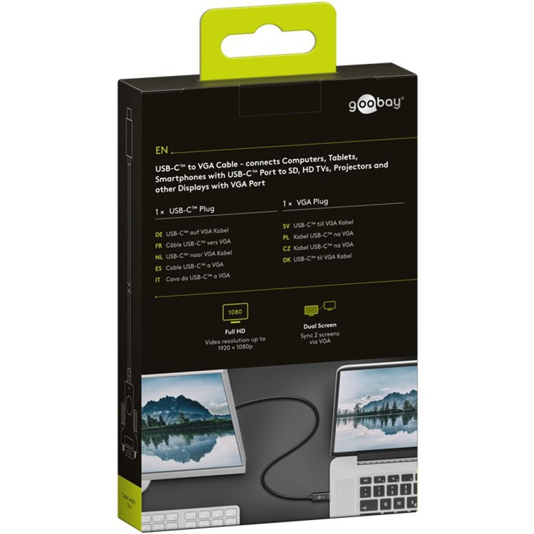 Goobay USB-C zu VGA-Adapterkabel