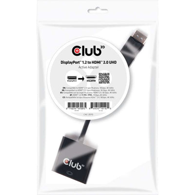Club 3D DisplayPort 1.2 an HDMI 2.0 UHD Active Adapter