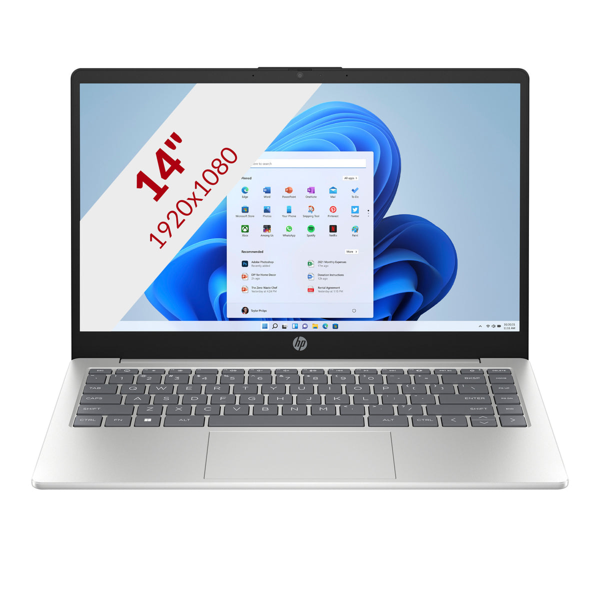HP 14-ep1060nd (cl0z2ea) 14 Copilot+ Laptop (Silber | Core Ultra 5 125h | Intel Arc-Grafik | 24 GB | 512 GB SSD)