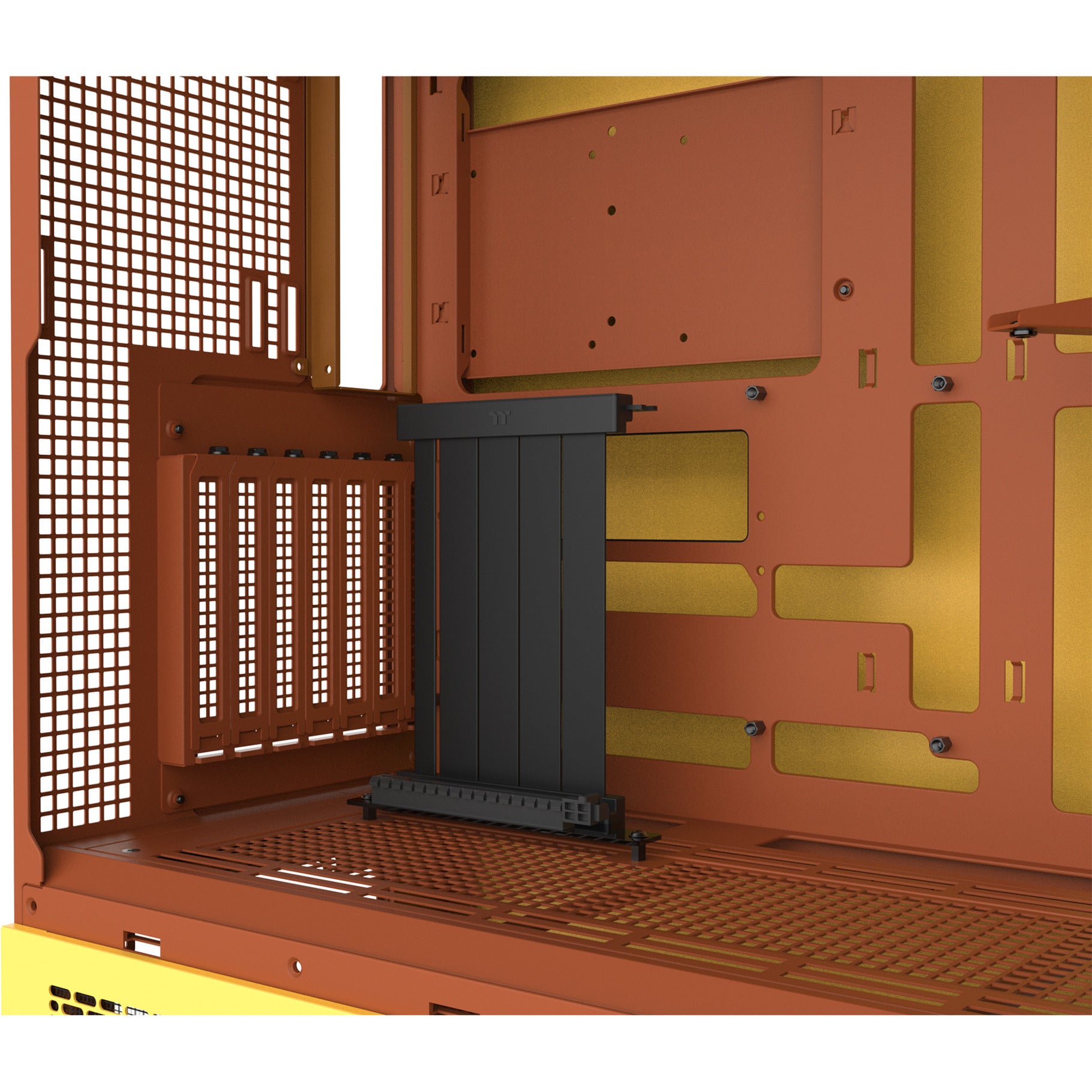 Thermaltake View 600 tg butter caramel Big-Tower-Gehäuse (gelb | 2x USB-A | 1x USB-C | gehärtetes Glas)