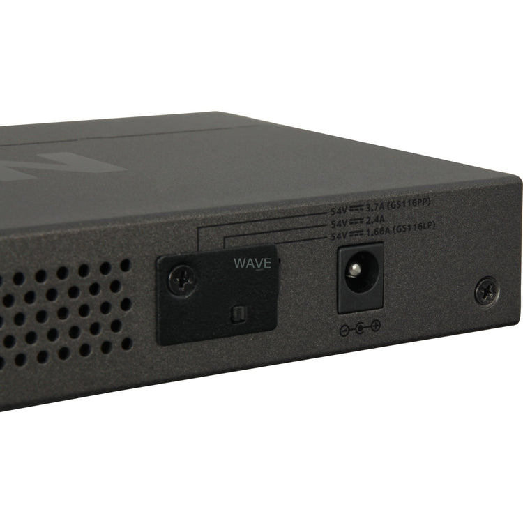 Netgear GS116LP 16-Port Poe Poe+ Gigabit Ethernet Unmanage
