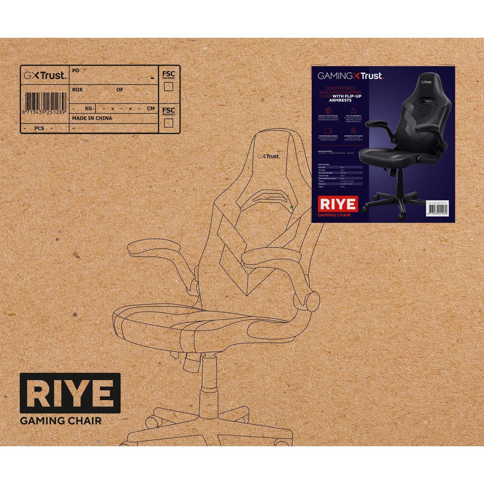 Vertrauen Sie GXT 703 Riye Gaming Chair