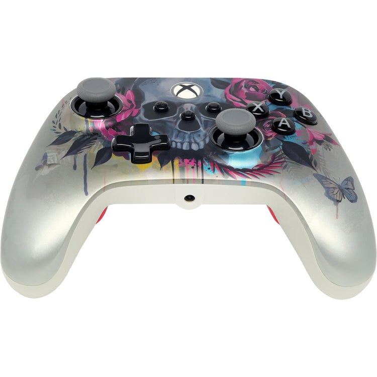 Powera Advantage Plus kabelgebundener Controller für Xbox Series X|s – Bloom Gloom (Silber, Xbox Series X|s, Xbox One, PC)