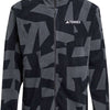 Adidas Terrex Multi-Print-Fleecejacke mit durchgehendem Reißverschluss