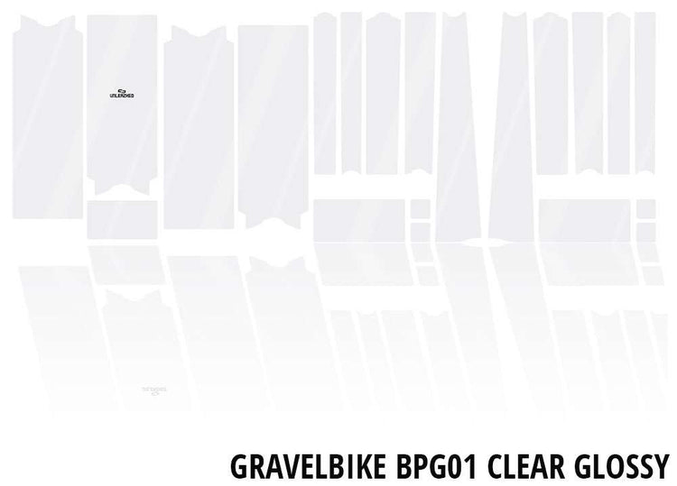 Unleazhed Unscratch – Rahmenschutzfolie für Gravel-Bikes bpg01 klar