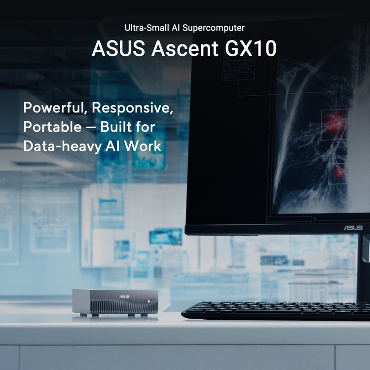 Asus Ascent GX10 Arm V9.2-A 128 1 Mini-PC (Dunkelgrau | NVIDIA GB10 Grace Blackwell | DGX Spark | NVLINK-C2C | 128 GB | 1 TB SSD)