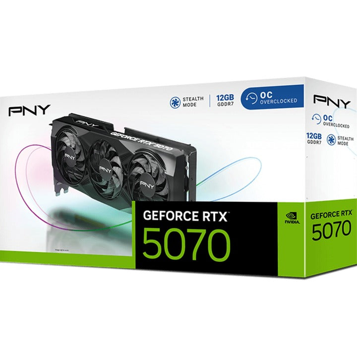 Pny Geforce RTX 5070 OC Grafikkarte (DLSS 4, 3x Display Port, 1x HDMI 2.1)