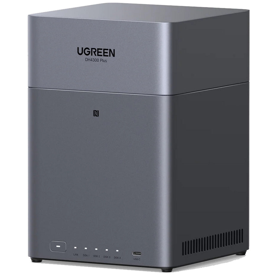 Ugreen nasync dh4300 plus (grau, 1x 2,5GBE, HDMI, USB-C)