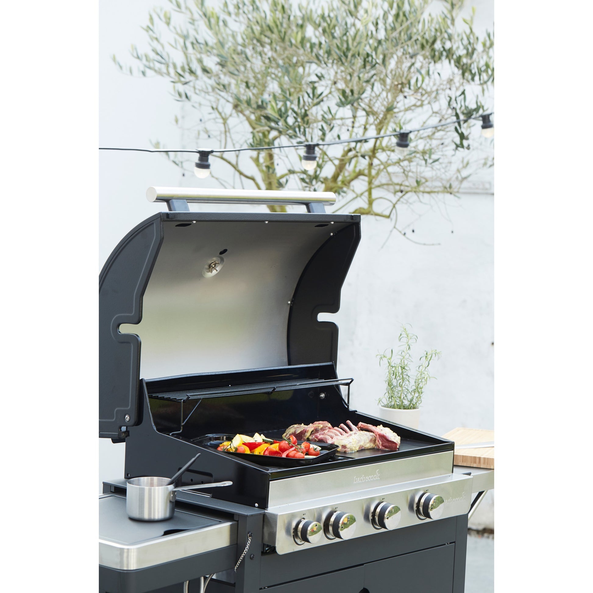 Grillen Sie eine wiederverwendbare Grillpfanne von E -Mail