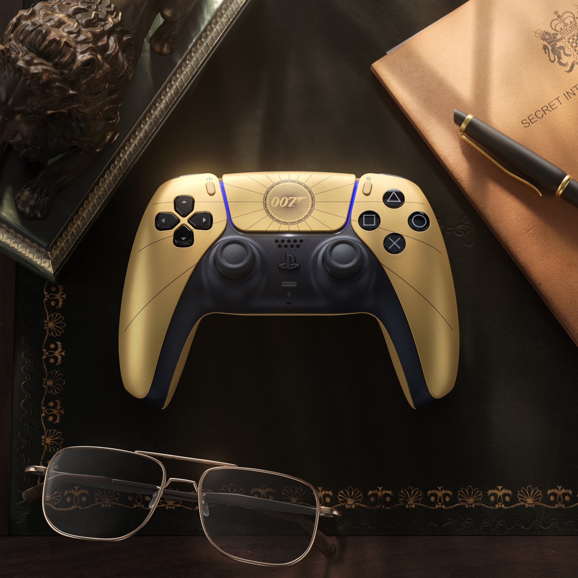 Sony Interactive Entertainment Dualsense Wireless Controller – 007 First Light Limited Edition (Gold Schwarz, für Playstation 5)