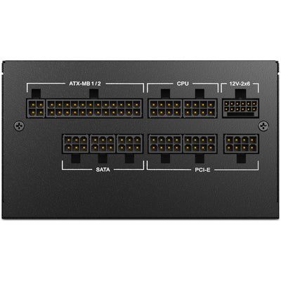 Sharkoon Rebel P20 Gen2 modulares 850-Watt-Netzteil (schwarz, 1x 12V-2x6, 3x PCIe)