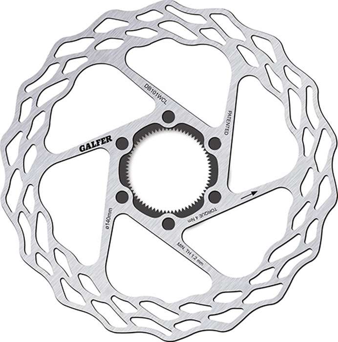 Galfer Bike Wave® fester Rennrad-Centerlock-Scheibenrotor