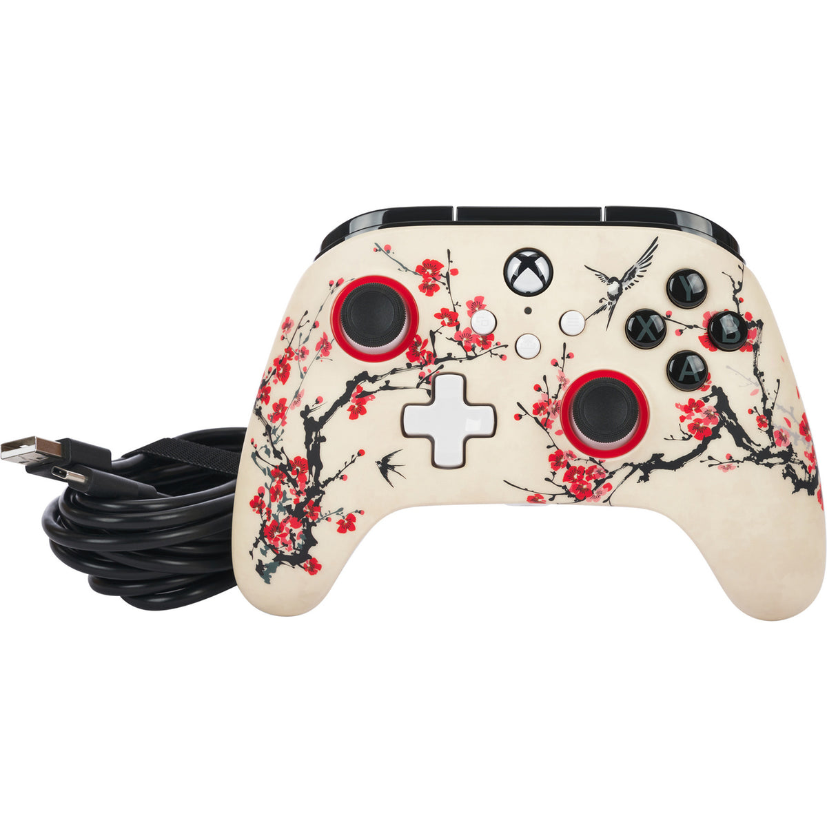 Powera Advantage Controller mit Kabel für die Xbox Series X|s – Warrior's Nirvana (Magnolia White, Xbox Series X|s, Xbox One, PC)
