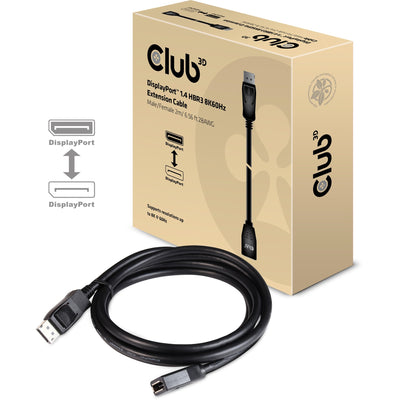 Club 3D DisplayPort 1,4 HBR3 Verlängerungskabel 8K60Hz M f
