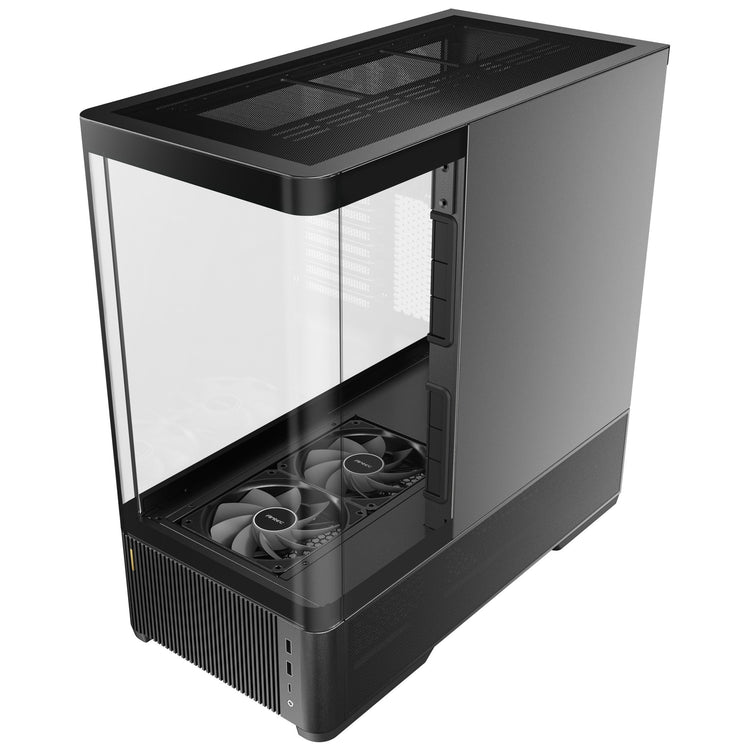 Antec C6 Curve Air Midi-Tower-Gehäuse (schwarz | 2x USB-A | 1x USB-C | gehärtetes Glas)