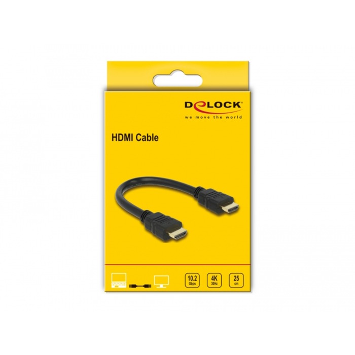 Delock Hochgeschwindigkeit HDMI mit Ethernet HDMI A MALE> HDMI