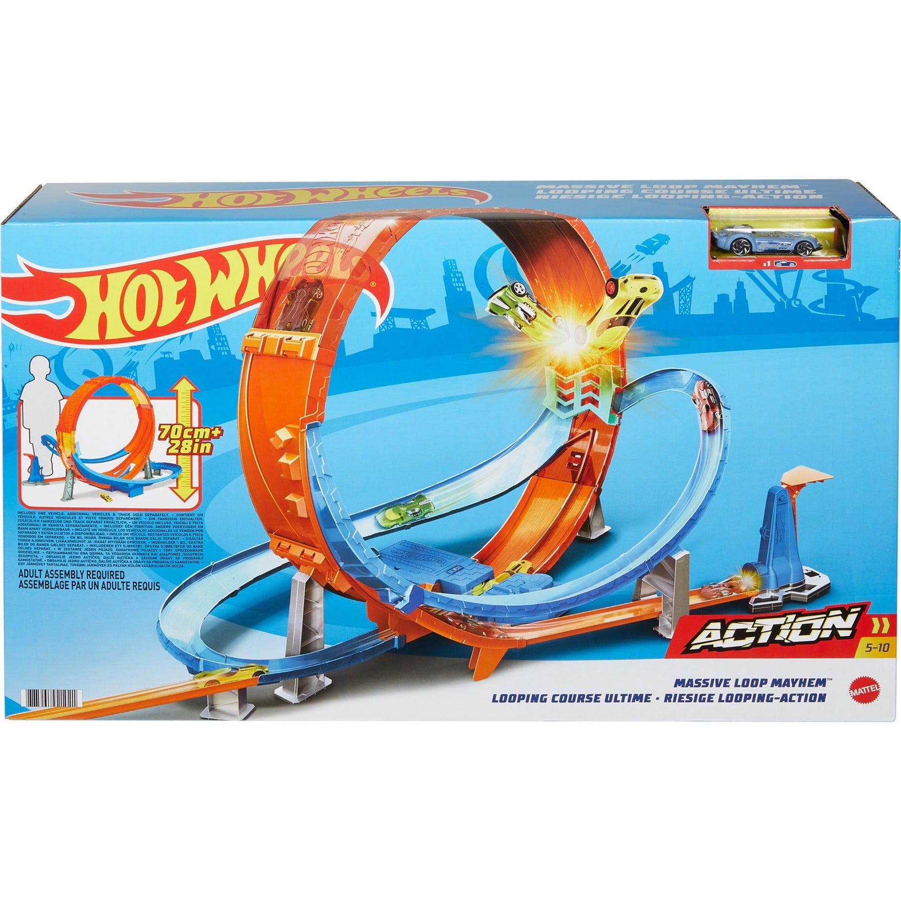 Heiße Räder massive Loop -Chaos -Spur Set