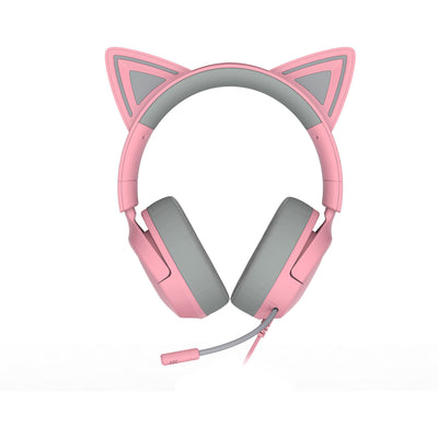 Razer Kraken Kitty V3 X Quartz Over-Ear-Gaming-Headset (Rosa Grau)
