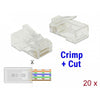 Delock RJ45 Crimp+Cut Plug Cat.6 UTP