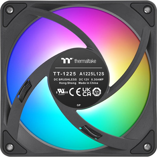 Thermaltake CT120 EX Reverse Arbb Sync PC-Lüfter (3-Fan-Pack) Gehäuselüfter (schwarz, 3 Stück, 120 x 120 x 25 mm, PWM)