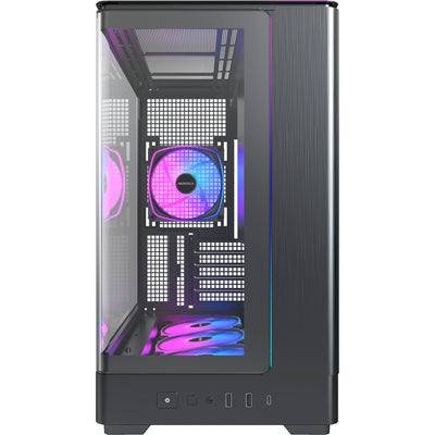 Montech King 15 Pro Midi-Tower-Gehäuse (schwarz | 2x USB-A | 1x USB-C | RGB | Fenster)